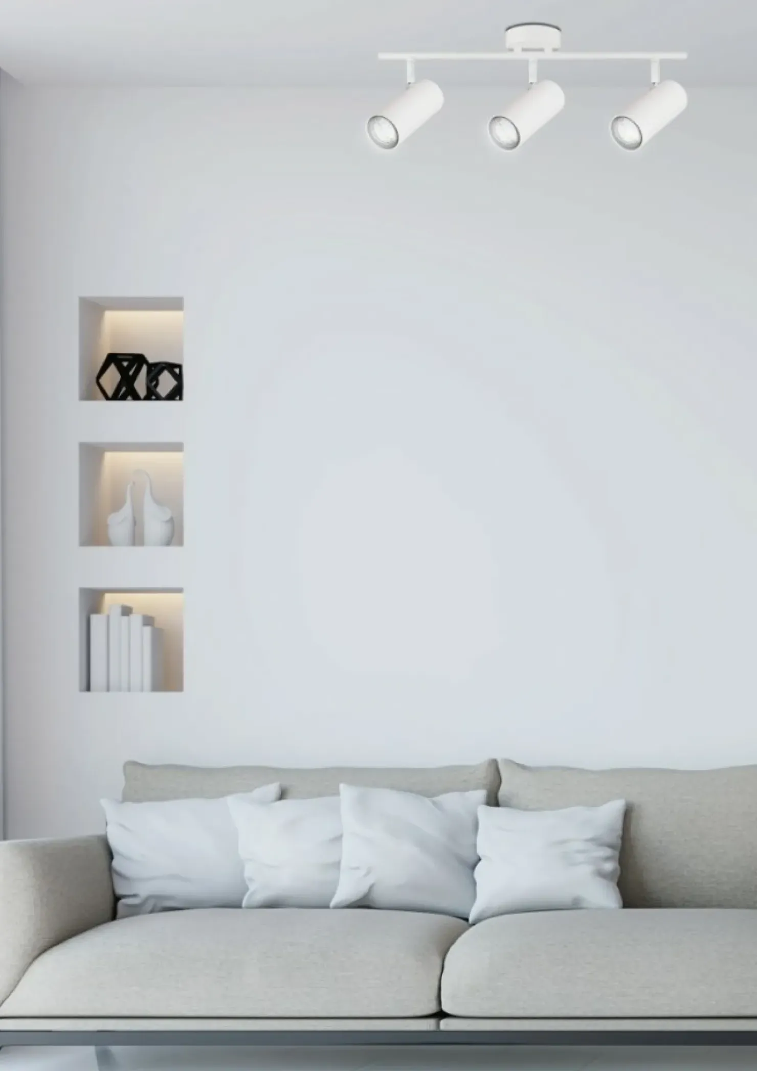Store Sklep Kaja Reflektor sufitowy idealny na skosy 93-01689 COLLY | Kaja Oświetlenie biały