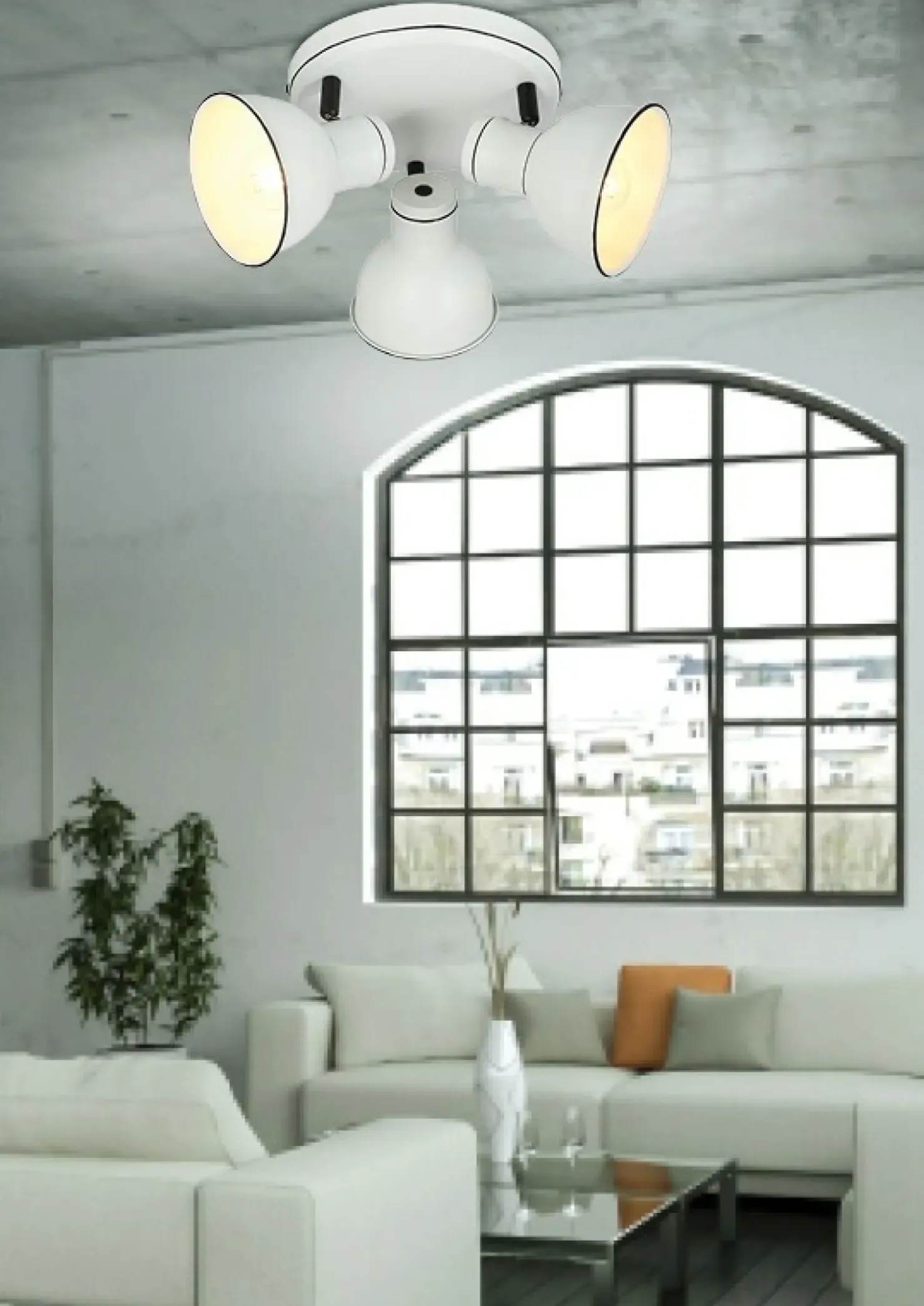 Reflektor w kolorze bieli i czerni, do kuchni 98-72160 z serii ZUMBA*Sklep Kaja Online