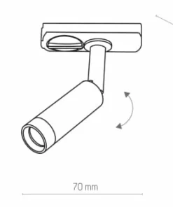 Reflektorek LED do szyny 1-obwodowej TK 4141 TRACER | Kaja Oświetlenie*Sklep Kaja Fashion