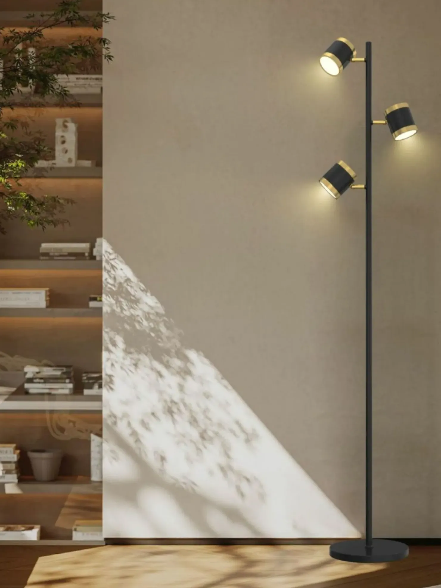 Reflektorowa lampa stojąca, trzy spoty WF 3003-304S TOULOUSE | Kaja*Sklep Kaja Best