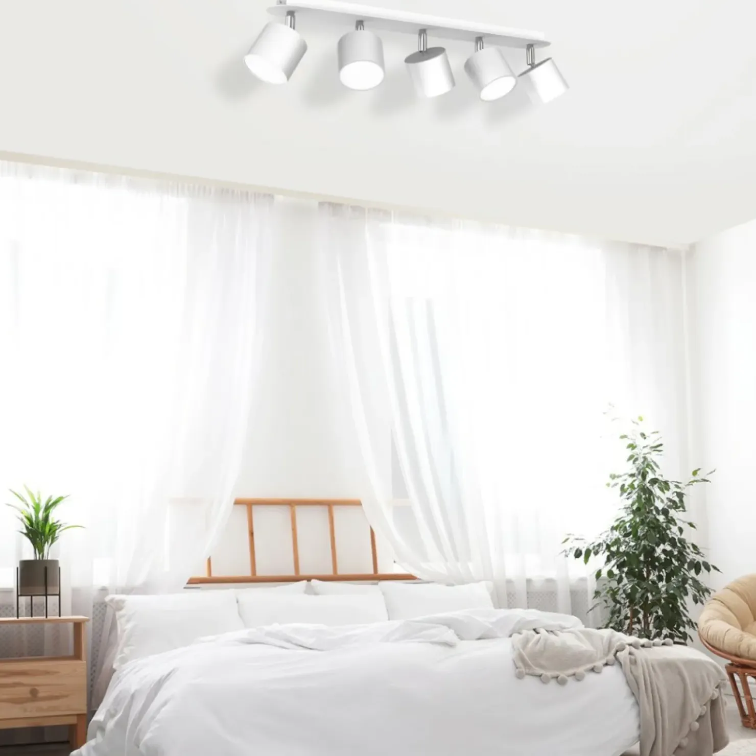Clearance Sklep Kaja Reflektorowa lampa sufitowa do salonu 5xGX53 MLP7598 DIXIE | Kaja