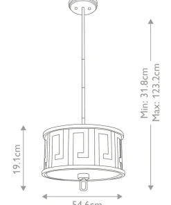 New Sklep Kaja Regulowana lampa, antyczne złoto GN-LEMURIA-P-M z serii LEMURIA postarzanezłoto