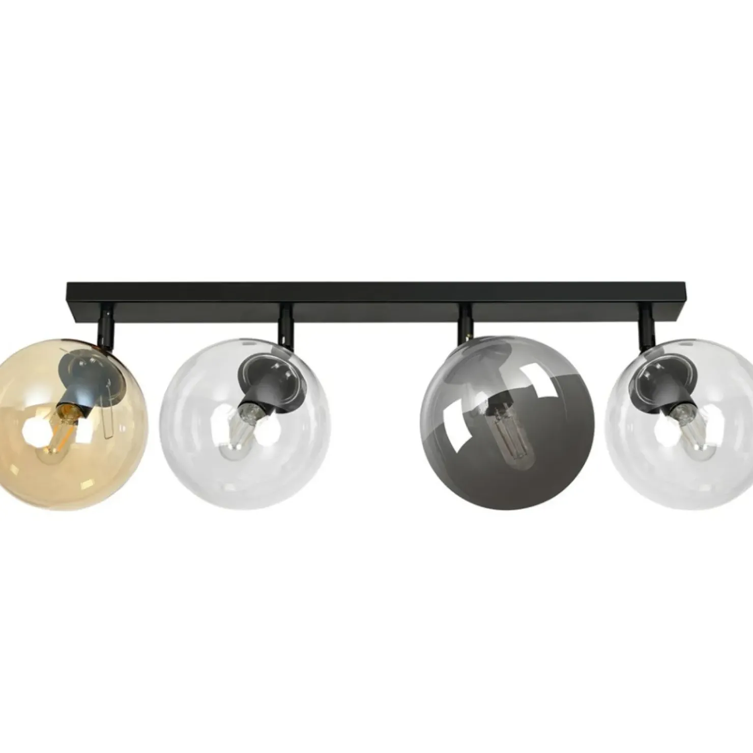 Outlet Sklep Kaja Regulowana lampa sufitowa z kolorowymi kloszami 779/4 | Kaja