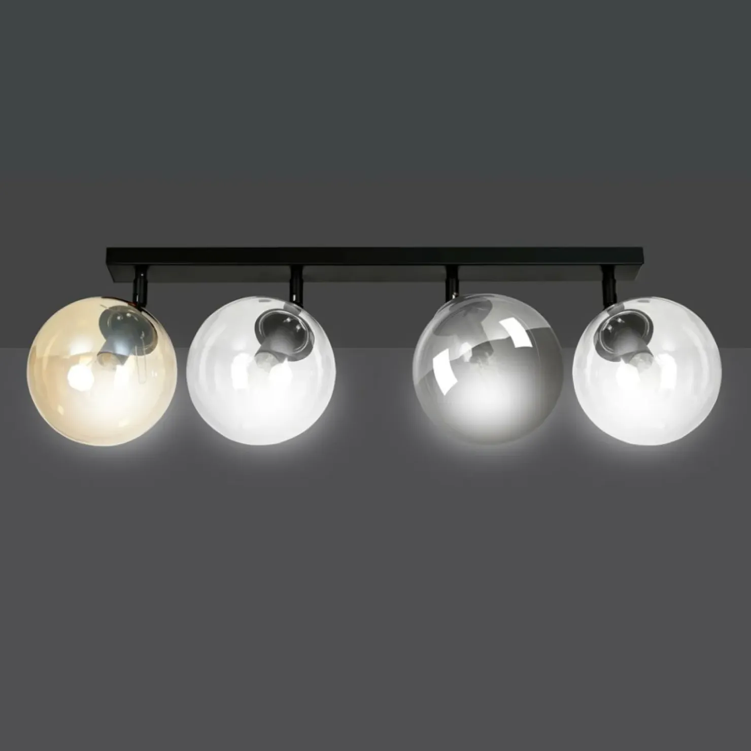 Outlet Sklep Kaja Regulowana lampa sufitowa z kolorowymi kloszami 779/4 | Kaja