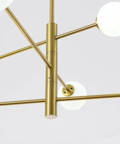 Outlet Sklep Kaja Regulowana lampa wisząca do salonu LP-002/6P DORADO | Kaja Oświetlenie
