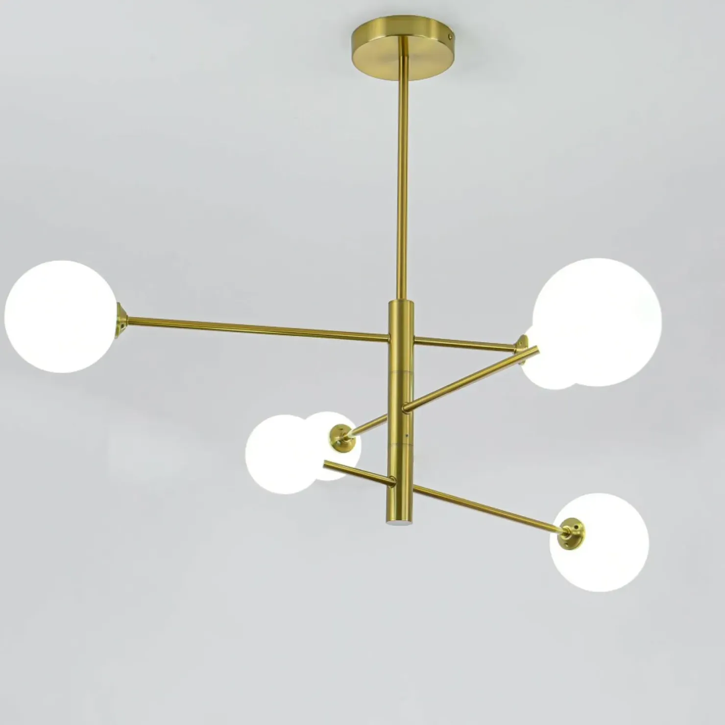 Outlet Sklep Kaja Regulowana lampa wisząca do salonu LP-002/6P DORADO | Kaja Oświetlenie