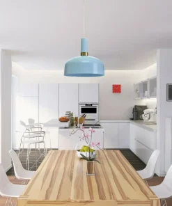 Outlet Sklep Kaja Regulowana lampa wisząca w błękitnym kolorze MLP6201 z serii MALMO | Kaja Oświet