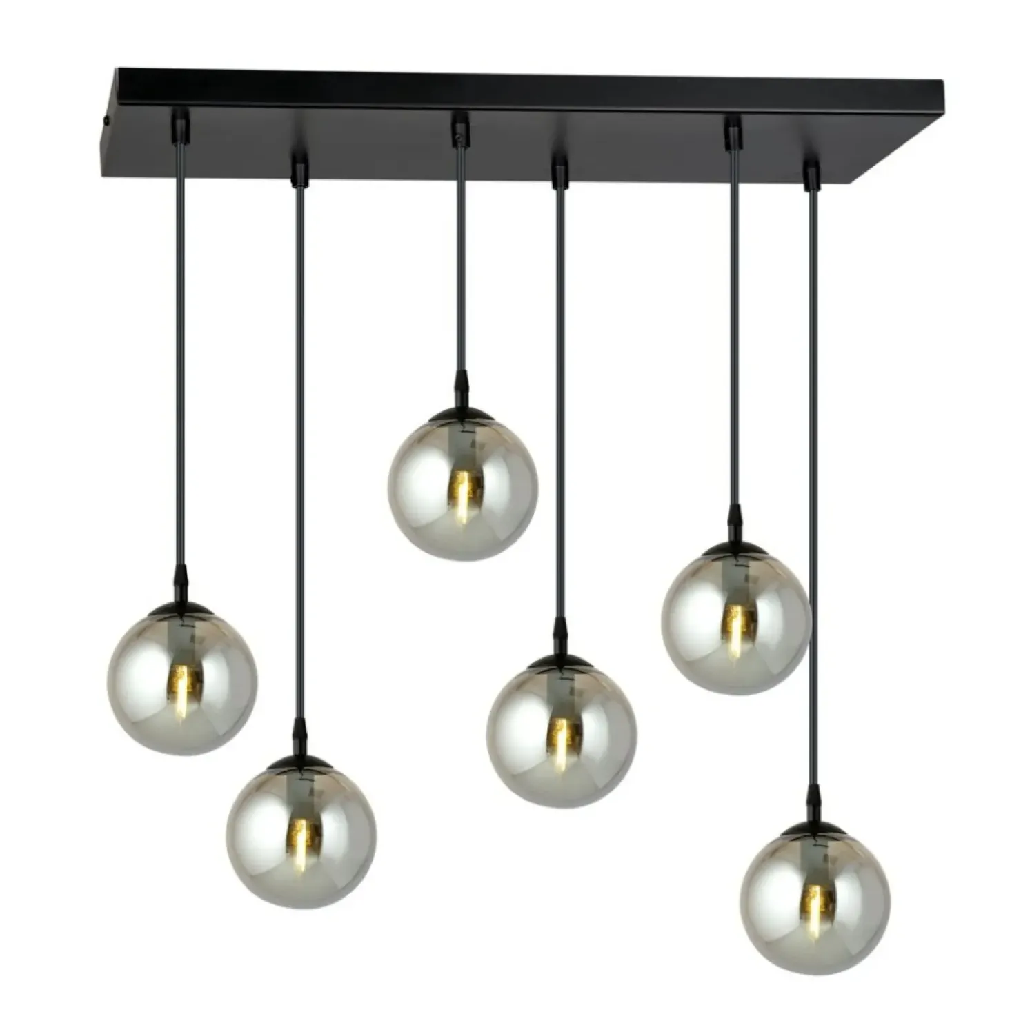 Sale Sklep Kaja Regulowana lampa wisząca z kulistymi kloszami 712/6 | Kaja Oświetlenie