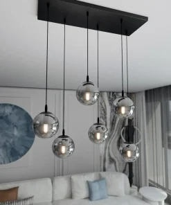 Sale Sklep Kaja Regulowana lampa wisząca z kulistymi kloszami 712/6 | Kaja Oświetlenie
