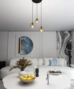 Store Sklep Kaja Regulowana lampa wisząca z trzema kloszami 713/3PREM | Kaja