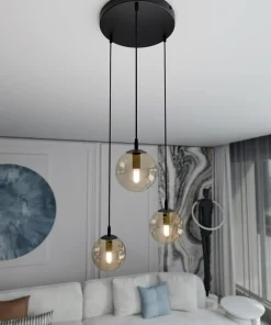 Store Sklep Kaja Regulowana lampa wisząca z trzema kloszami 713/3PREM | Kaja