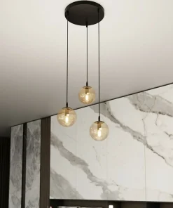 Store Sklep Kaja Regulowana lampa wisząca z trzema kloszami 713/3PREM | Kaja