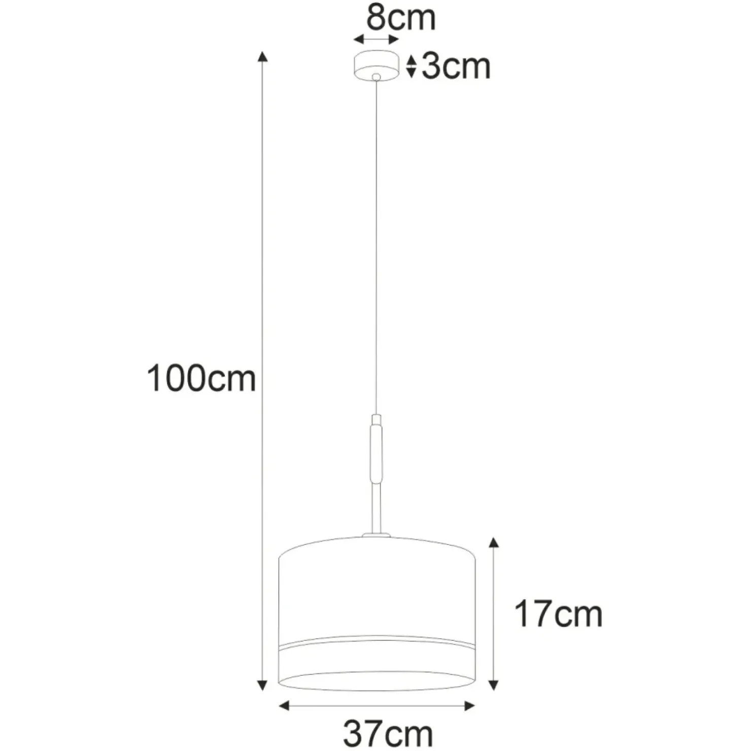 Regulowana lampa wisząca z abażurem, styl boho K-4364 | Kaja*Sklep Kaja Shop