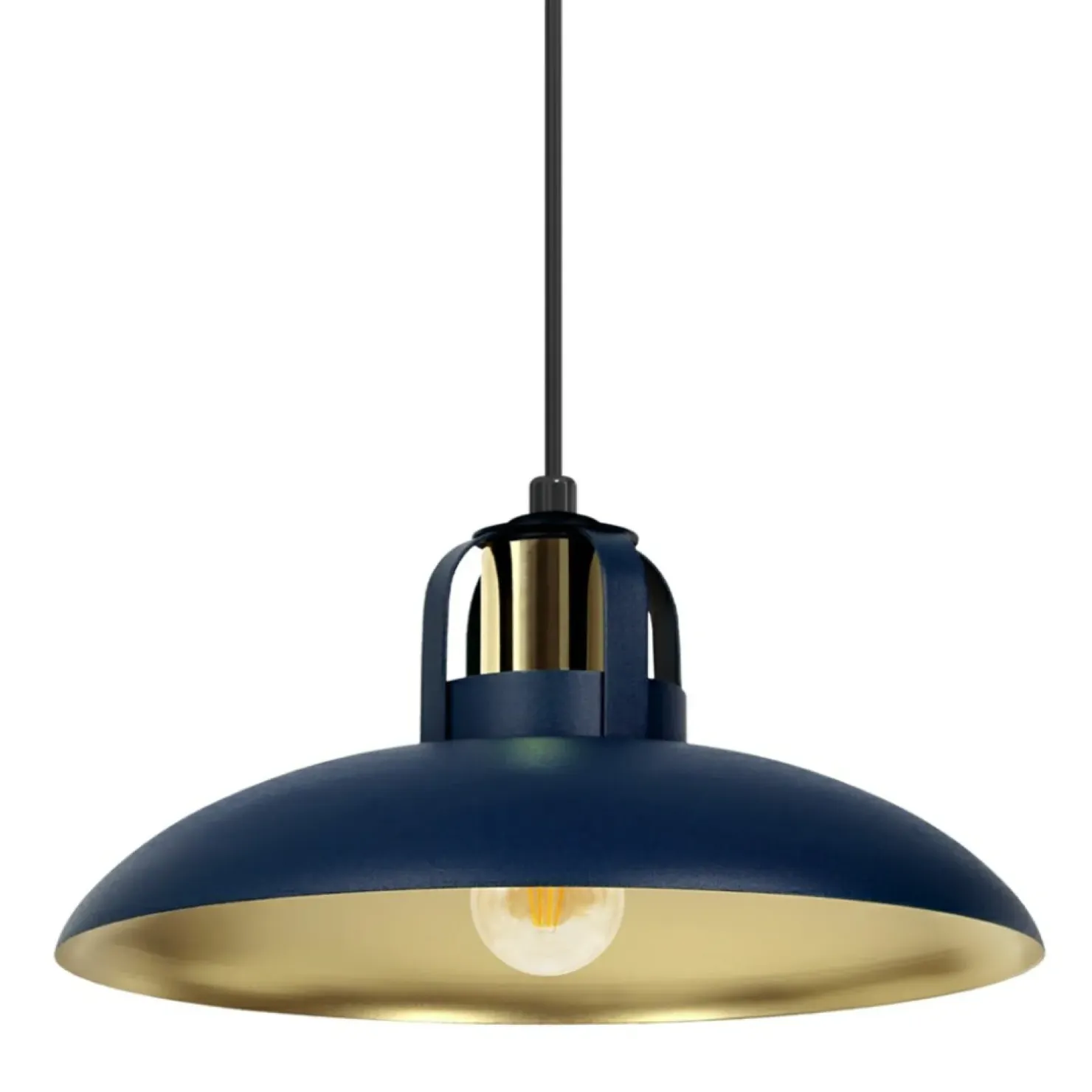 Store Sklep Kaja Regulowana lampa wisząca z niebieskim kloszem MLP7714 z serii FELIX | Kaja Oświe