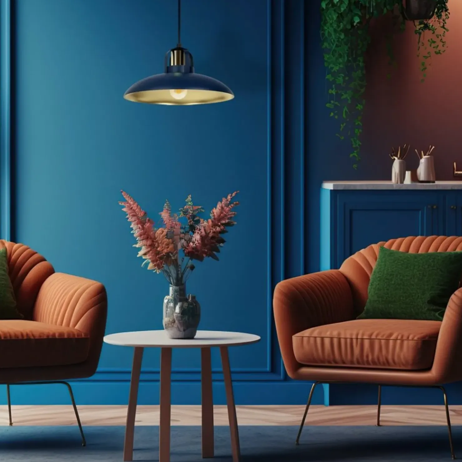 Store Sklep Kaja Regulowana lampa wisząca z niebieskim kloszem MLP7714 z serii FELIX | Kaja Oświe