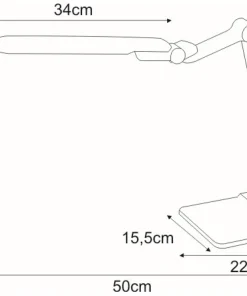 Regulowana, ledowa lampka biurkowa K-BL1207 BIAŁY MICA | Kaja*Sklep Kaja Outlet