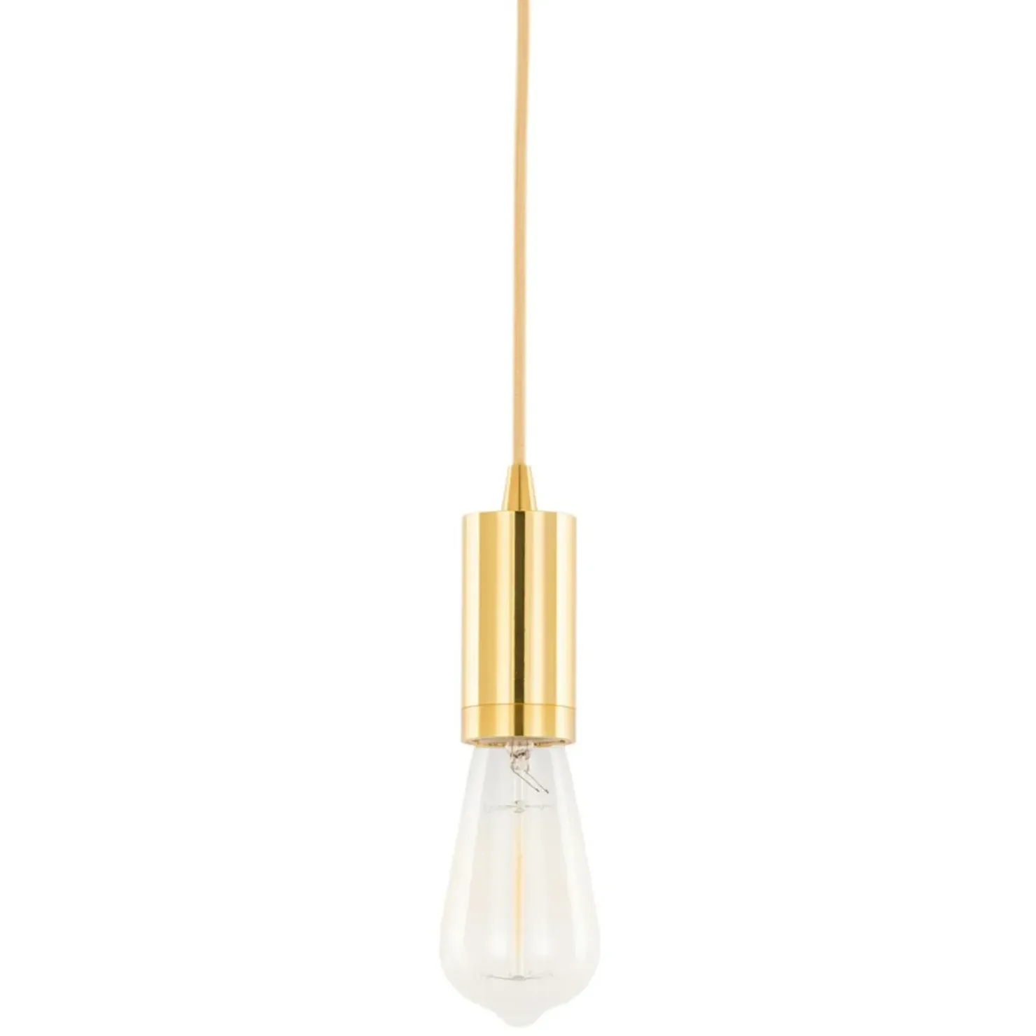 Store Sklep Kaja Regulowany zwis z oprawką E27 DS-M-038 GOLD MODERNA | Kaja Oświetlenie