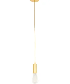 Store Sklep Kaja Regulowany zwis z oprawką E27 DS-M-038 GOLD MODERNA | Kaja Oświetlenie
