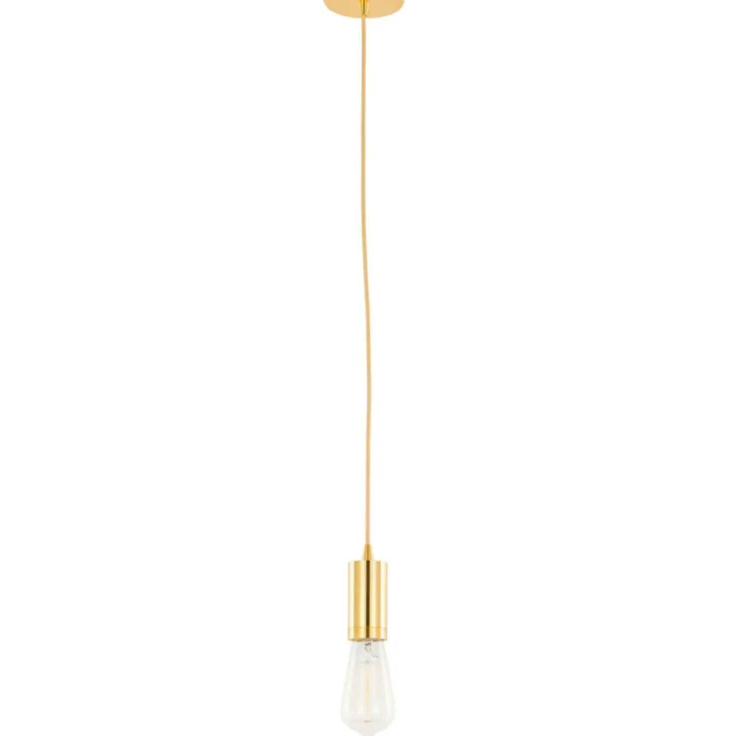 Store Sklep Kaja Regulowany zwis z oprawką E27 DS-M-038 GOLD MODERNA | Kaja Oświetlenie