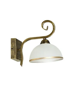 Retro lampa ścienna z otwartym, białym kloszem 149/K1 WIVARA | Kaja*Sklep Kaja Cheap