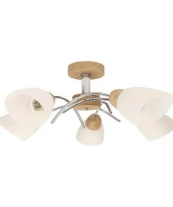 Retro lampa sufitowa z wykonana z drewna 8141574 VILETTA WOOD | Kaja*Sklep Kaja Outlet
