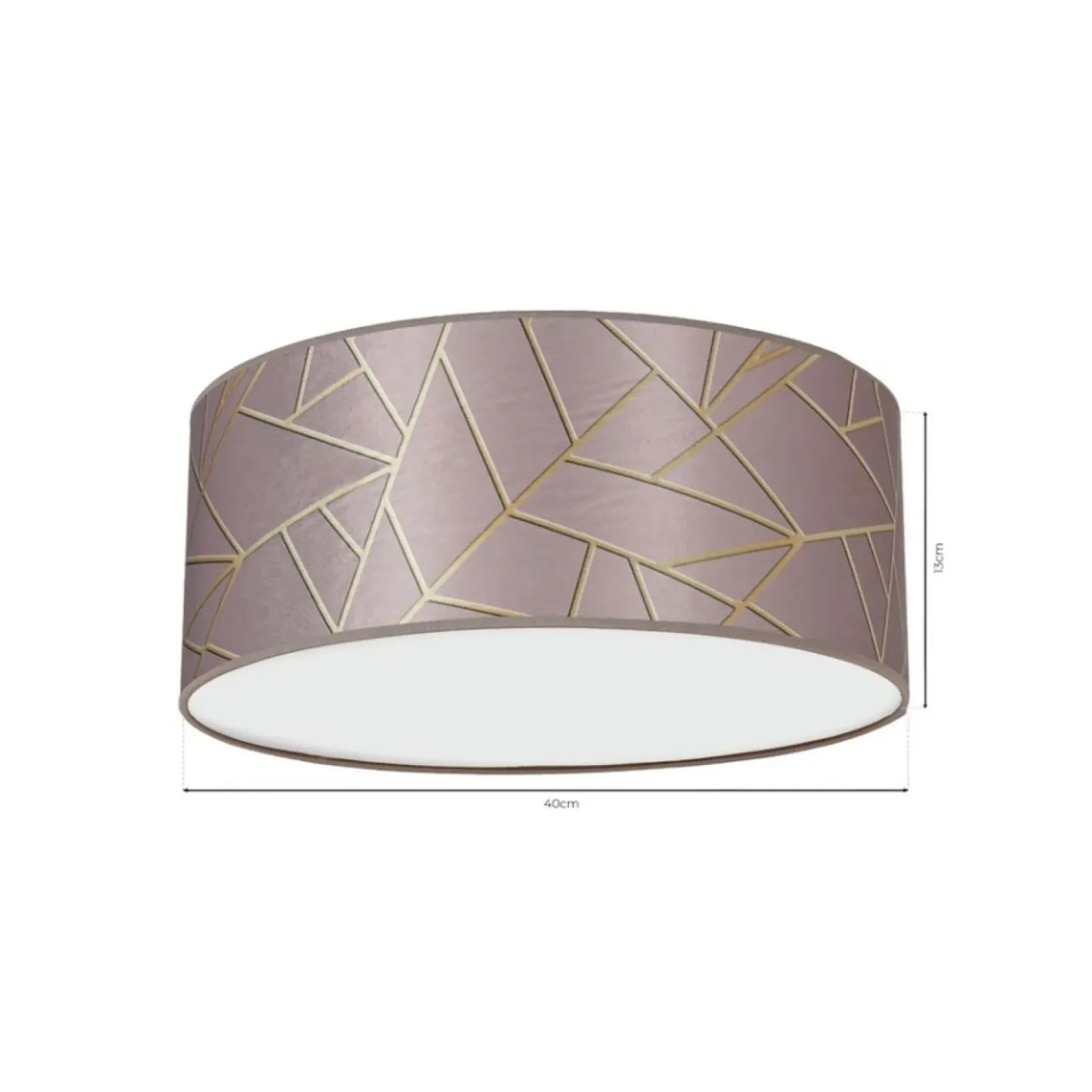 Różowa lampa sufitowa ze stylowym wzorem MLP7585 z serii ZIGGY | Kaja Oświetleni*Sklep Kaja Discount