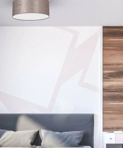Różowa lampa sufitowa ze stylowym wzorem MLP7585 z serii ZIGGY | Kaja Oświetleni*Sklep Kaja Discount
