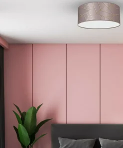 Różowa lampa sufitowa ze stylowym wzorem MLP7585 z serii ZIGGY | Kaja Oświetleni*Sklep Kaja Discount