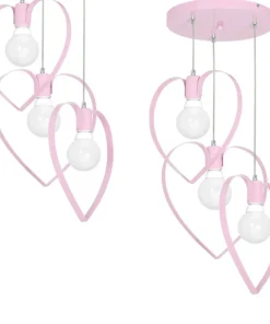 Sale Sklep Kaja Różowa lampa wisząca do pokoju dziewczynki MLP9954 AMORE | Kaja