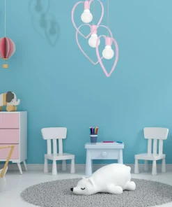 Sale Sklep Kaja Różowa lampa wisząca do pokoju dziewczynki MLP9954 AMORE | Kaja