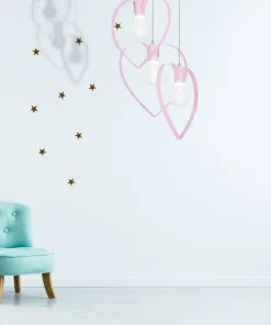 Sale Sklep Kaja Różowa lampa wisząca do pokoju dziewczynki MLP9954 AMORE | Kaja