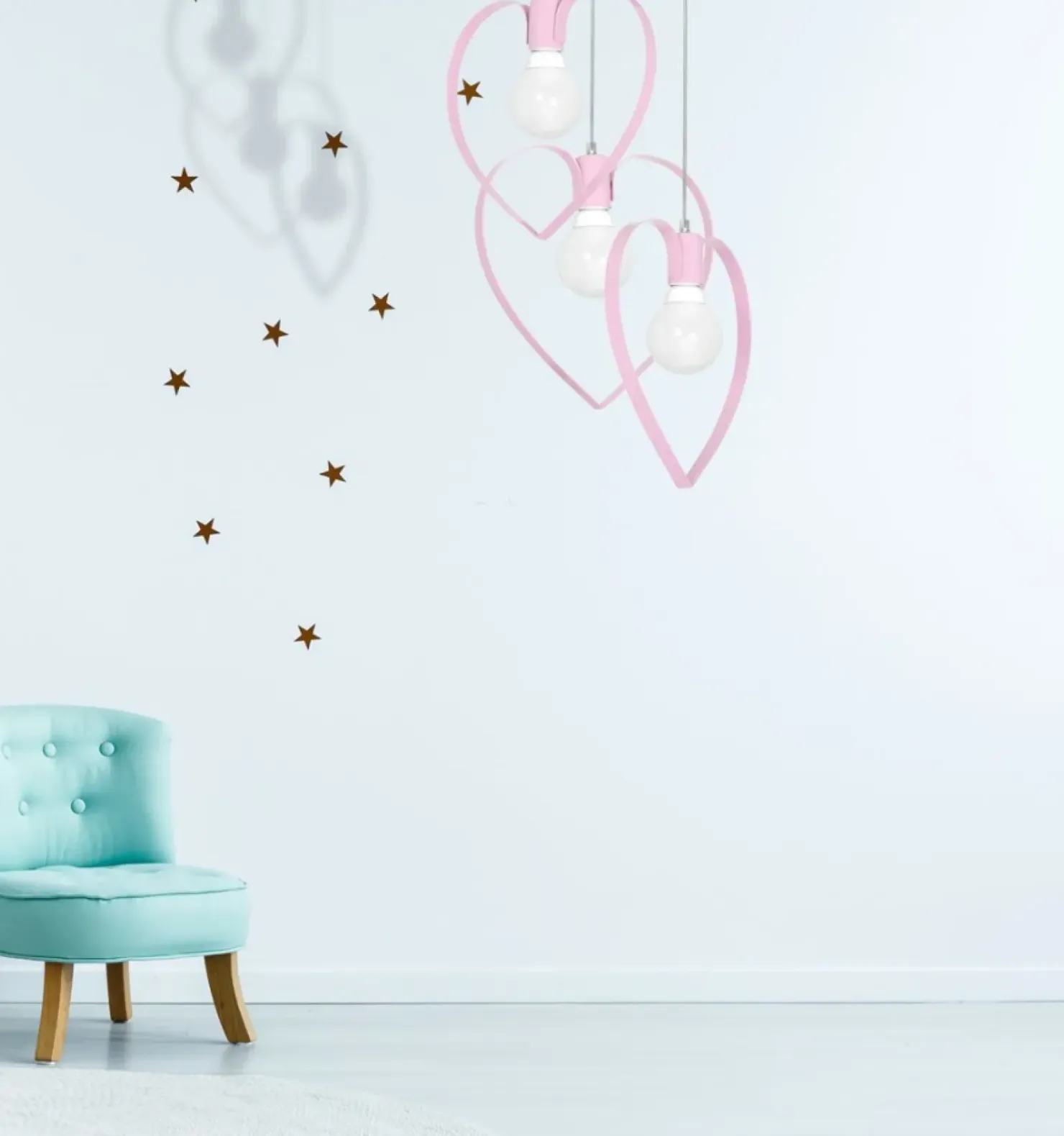 Sale Sklep Kaja Różowa lampa wisząca do pokoju dziewczynki MLP9954 AMORE | Kaja