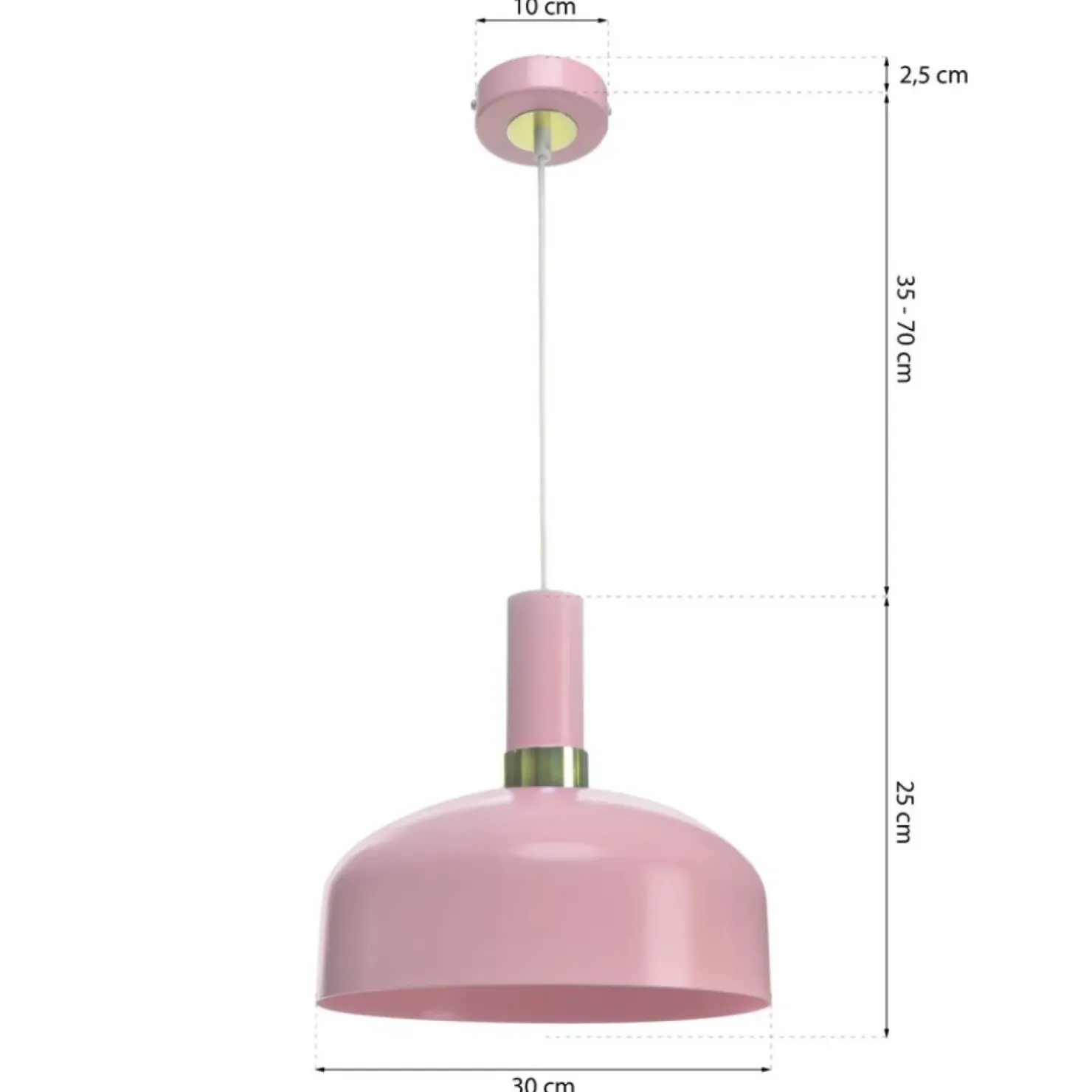 Cheap Sklep Kaja Różowa lampa wisząca z szerokim kloszem MLP6199 z serii MALMO | Kaja Oświetlenie