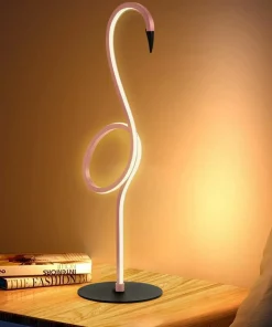 Różowy flaming, lampka stołowa FLAMINGO-TL-PNK z serii FLAMINGO*Sklep Kaja Best Sale