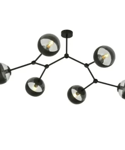 Cheap Sklep Kaja Rozłożysta, czarna lampa sufitowa z kloszami 1135/6 SPACE | Kaja