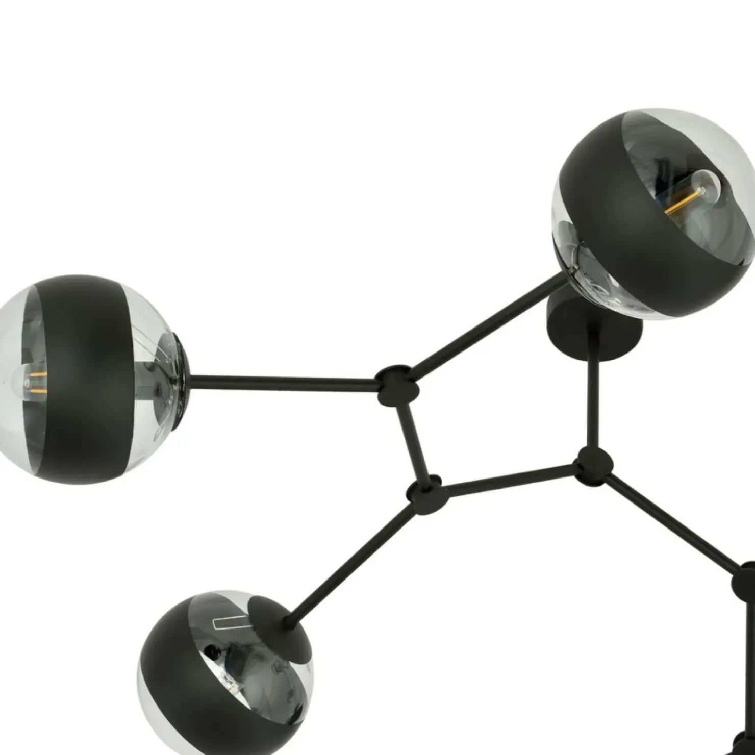 Cheap Sklep Kaja Rozłożysta, czarna lampa sufitowa z kloszami 1135/6 SPACE | Kaja