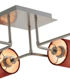 Discount Sklep Kaja Rozłożysta lampa sufitowa do salonu 36-70708 SAX | Kaja Oświetlenie satyna