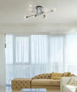 Online Sklep Kaja Rozłożysta, stylowa lampa sufitowa K-JSL-1302/8 FONS | Kaja chrom