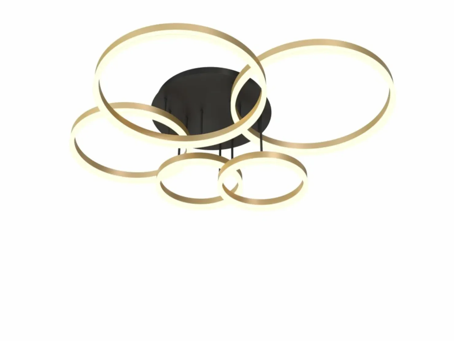 Shop Sklep Kaja Rozłożysta, złota lampa sufitowa LED WF 9049-601 PERPIGNON | Kaja