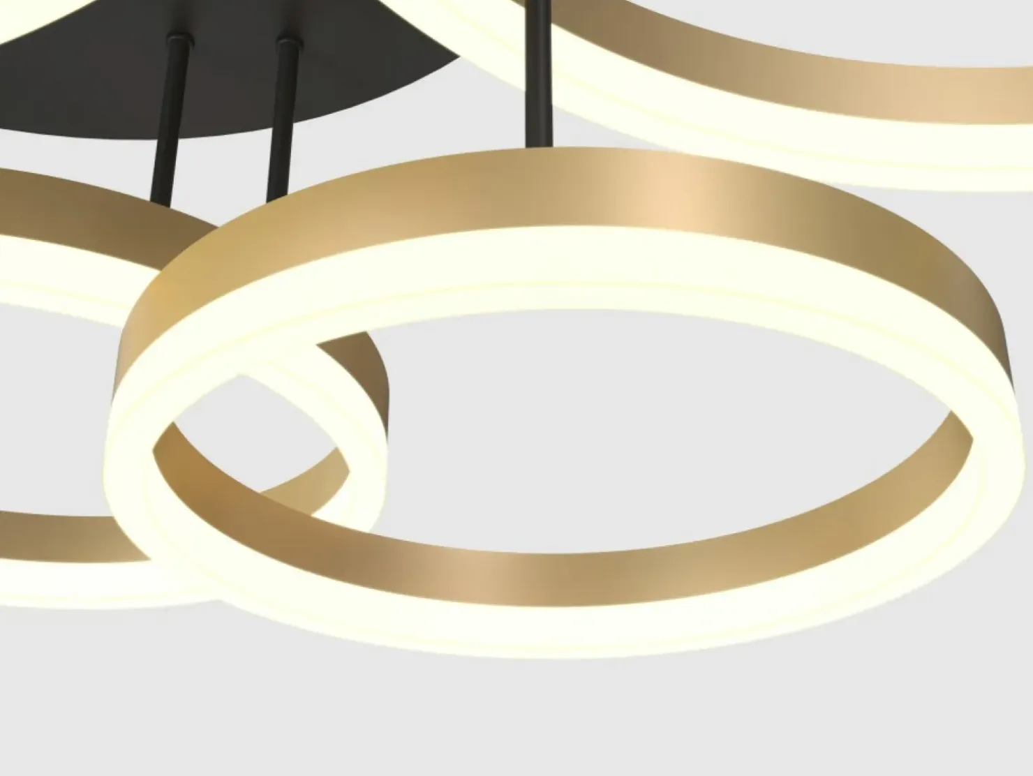 Shop Sklep Kaja Rozłożysta, złota lampa sufitowa LED WF 9049-601 PERPIGNON | Kaja