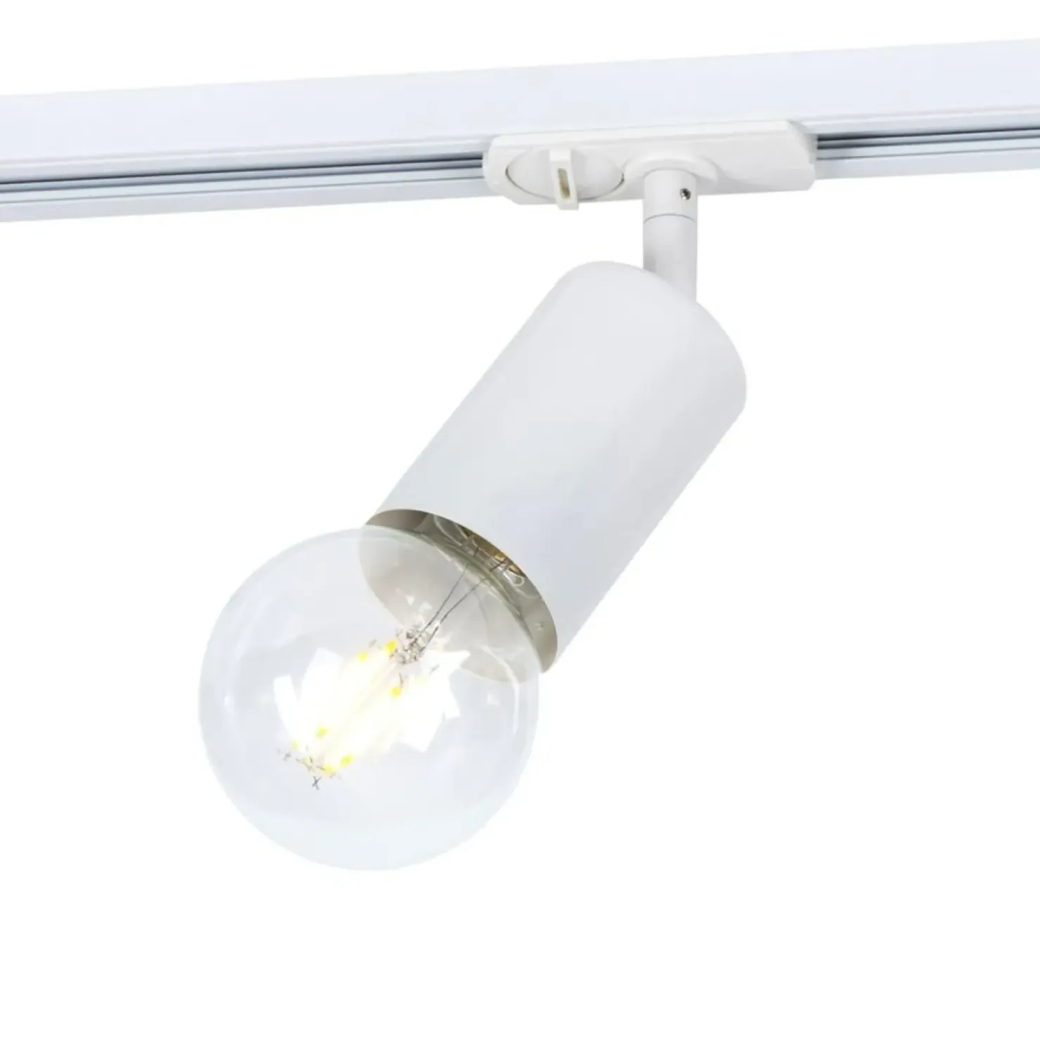 Ruchoma głowica, oprawka na E27, do szyny magnetycznej 922103-1-WH*Sklep Kaja Best Sale