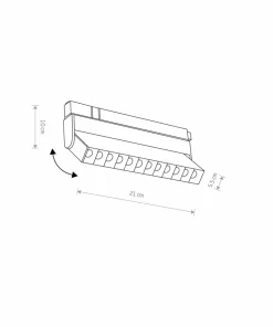 Ruchoma lampa do szyny magnetycznej 1F 10646 LVM FOCUS OUT LED | Kaja*Sklep Kaja Flash Sale