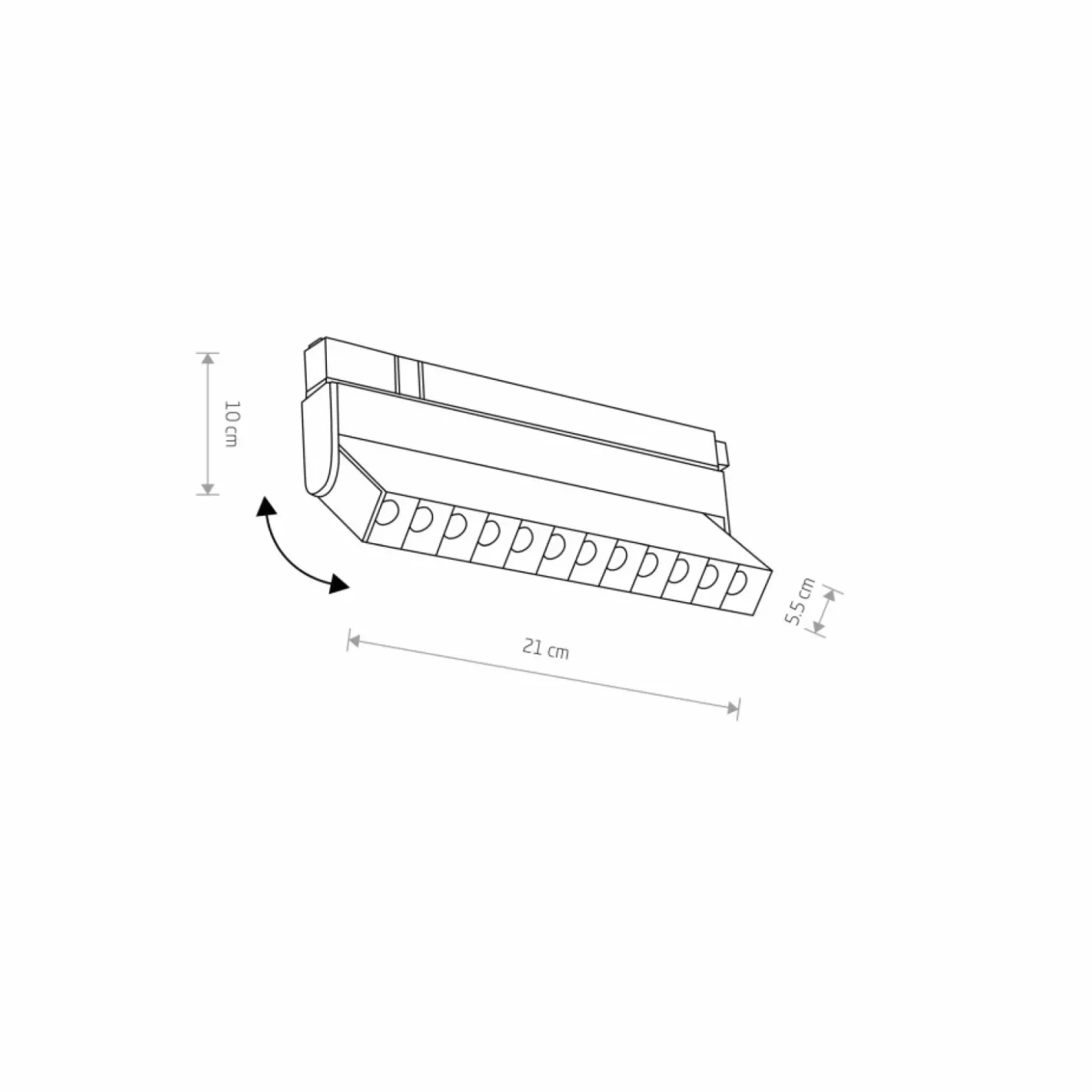 Ruchoma lampa do szyny magnetycznej 1F 10646 LVM FOCUS OUT LED | Kaja*Sklep Kaja Flash Sale