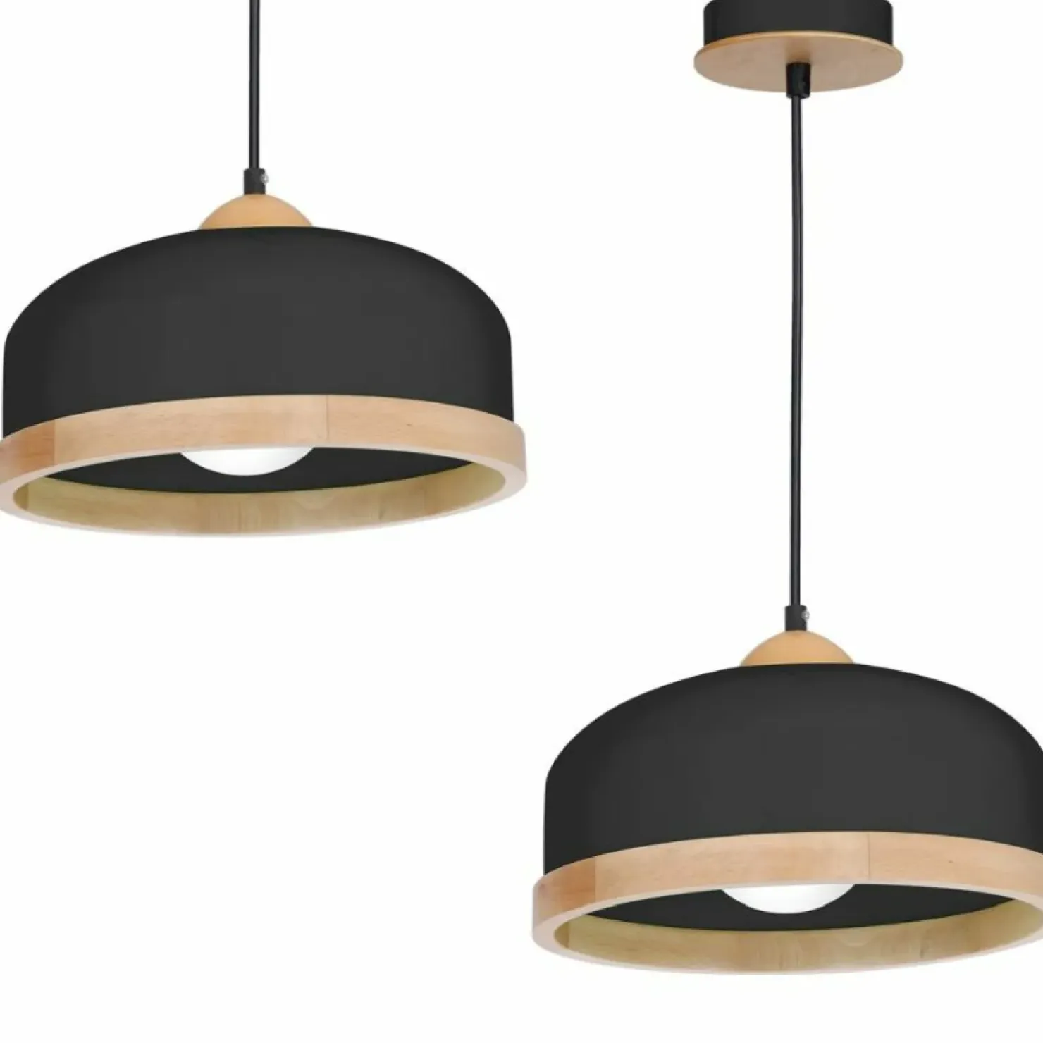 Hot Sklep Kaja Rustykalna, czarno-brązowa lampa wisząca MLP8851 STUDIO | Kaja