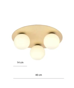 Hot Sklep Kaja Rustykalna, drewniana lampa sufitowa z kloszami 1142/3B KENZO | Kaja