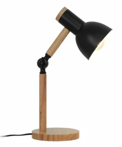 Rustykalna, drewniana lampka biurkowa T22004B-BLBALBO | Kaja*Sklep Kaja Cheap