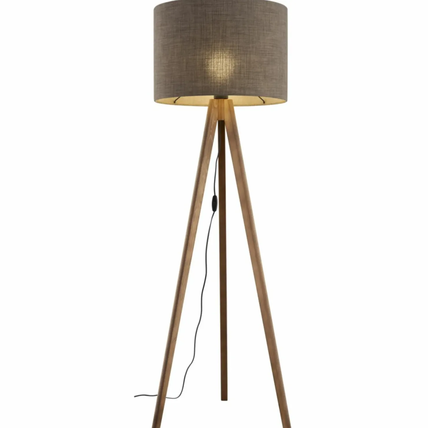 Rustykalna, drewniana lampa podłogowa TK 16019 GRAND ORZECH | Kaja*Sklep Kaja New