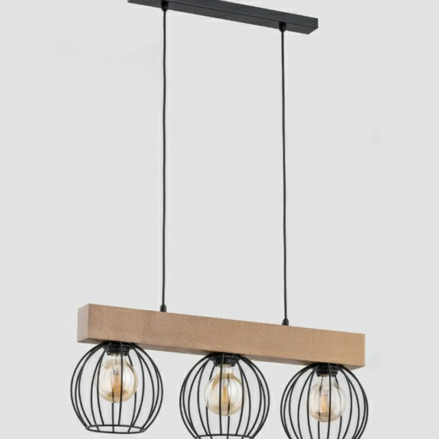Discount Sklep Kaja Rustykalna lampa wisząca do oświetlenia stołu AL 27803 ARIZAN | Kaja