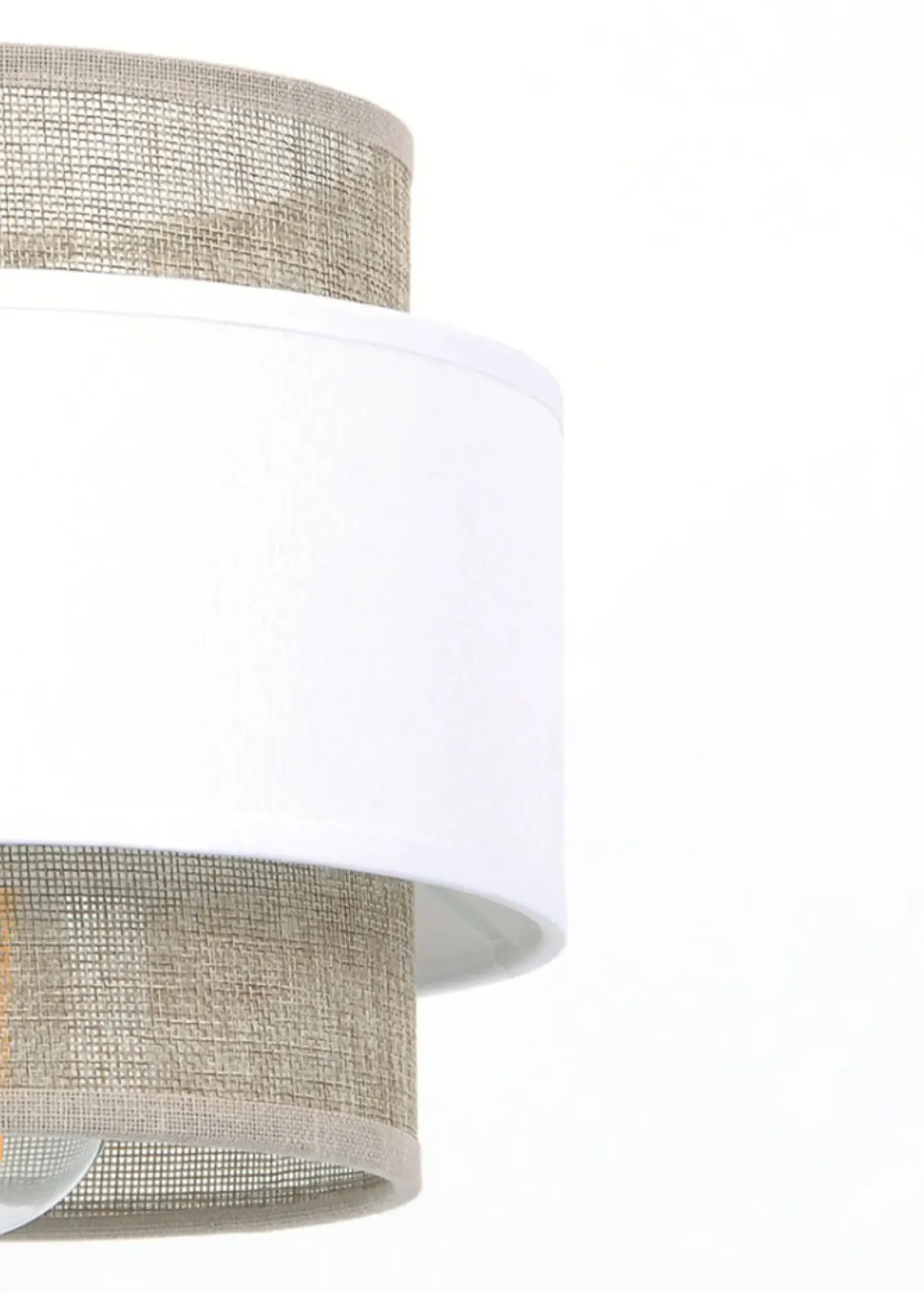 Rustykalna lampa wisząca, trzy abażury, do salonu K-5272 z serii CEZAR*Sklep Kaja Store
