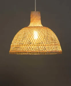 New Sklep Kaja Rustykalna lampa z plecionym abażurem ABR-NLW29-BH-E27 BOHO | Kaja brązowy